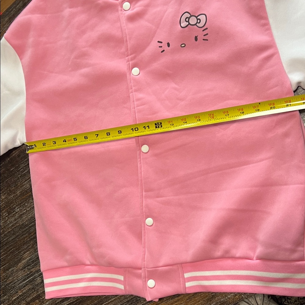 Pink and White Varsity Jacket - Picture 10 of 10